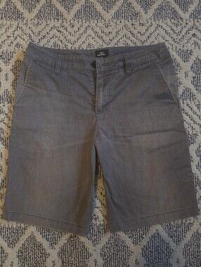 O'Neill Men's Charcoal Flat Front Shorts